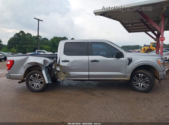 1FTEW1CP8MKD15979 2021 FORD F150 Gray Widok wnętrza z tyłu