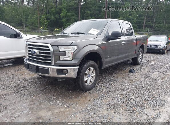1FTEW1CP9GKF63131 2016 FORD F150 Gray Առջևի ձախ երեք քառորդ տեսարան