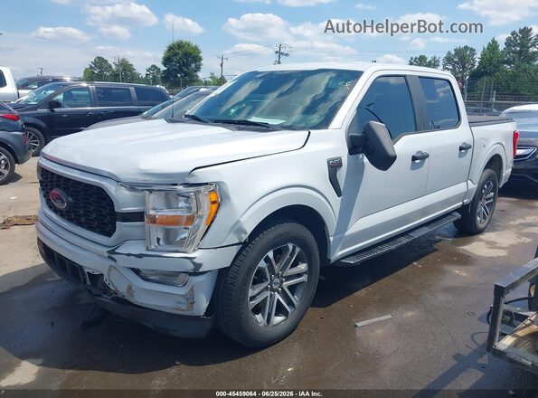 1FTEW1CP9MKD89007 2021 FORD F150 Silver Առջևի ձախ երեք քառորդ տեսարան