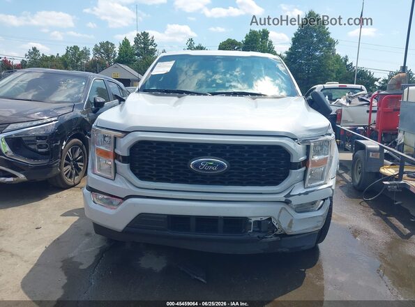 1FTEW1CP9MKD89007 2021 FORD F150 Silver Սարքավորումների վահանակի տեսք