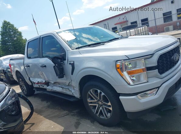 1FTEW1CP9MKD89007 2021 FORD F150 Silver Սալոնի հետևի տեսք