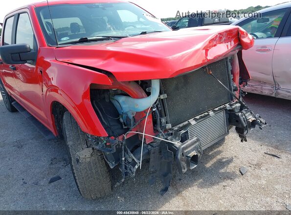 1FTEW1CP9NKD08671 2022 FORD F150 Red Widok z przodu