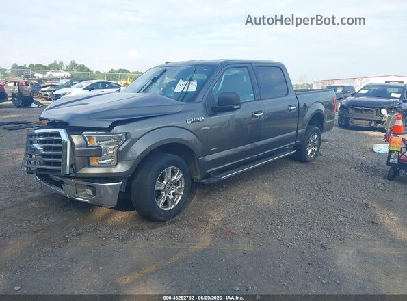 1FTEW1CPXHFA57317 2017 FORD F150 Gray Front left