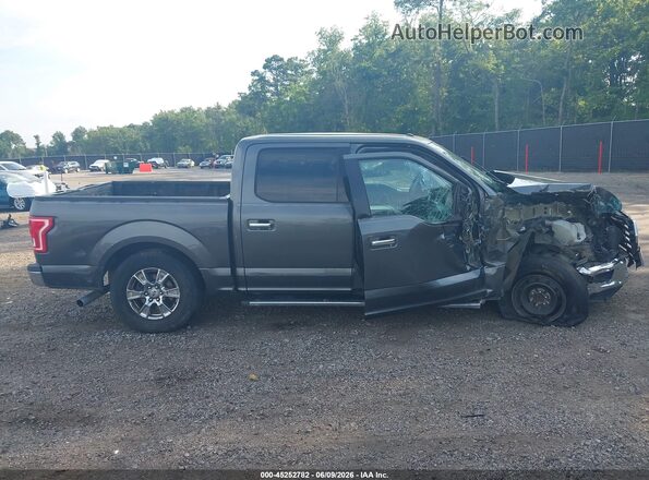 1FTEW1CPXHFA57317 2017 FORD F150 Gray Rear interior view