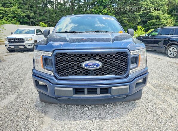1FTEW1CPXJFD36403 2018 FORD F150 Blue Widok z przodu