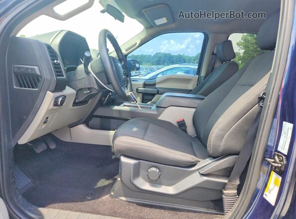 1FTEW1CPXJFD36403 2018 FORD F150 Blue Widok wnętrza z przodu