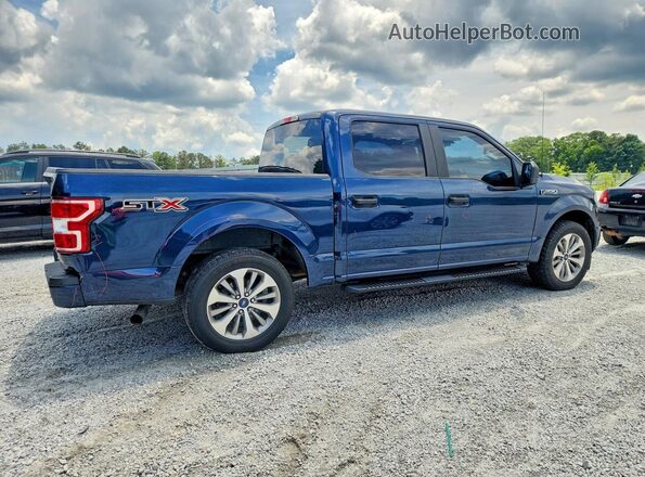1FTEW1CPXJFD36403 2018 FORD F150 Blue Tył prawy