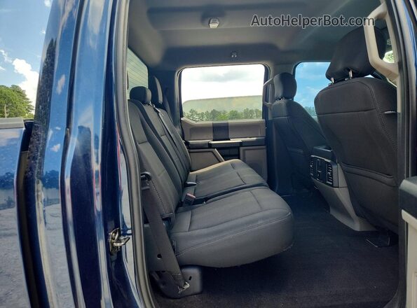1FTEW1CPXJFD36403 2018 FORD F150 Blue Widok tylnych siedzeń