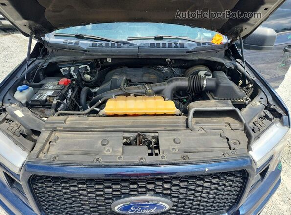1FTEW1CPXJFD36403 2018 FORD F150 Blue Widok wnętrza z tyłu