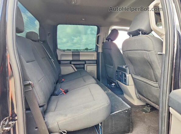 1FTEW1CPXKKC30221 2019 FORD F150 Black Rear seats view