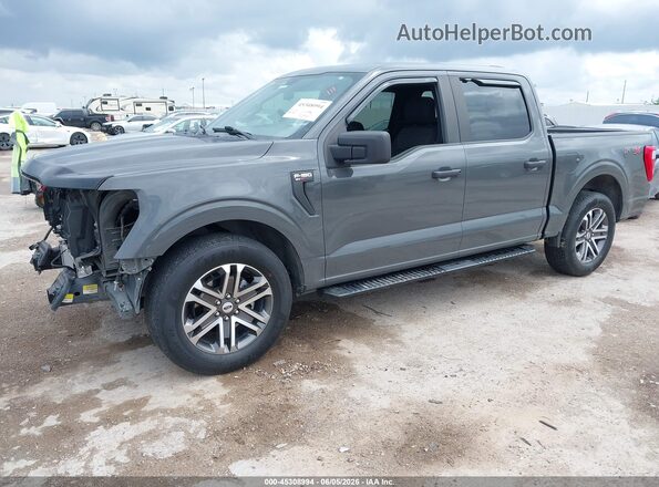 1FTEW1CPXMKD21833 2021 FORD F150 Gray წინა მარცხენა ხედი სამი მეოთხედიდან