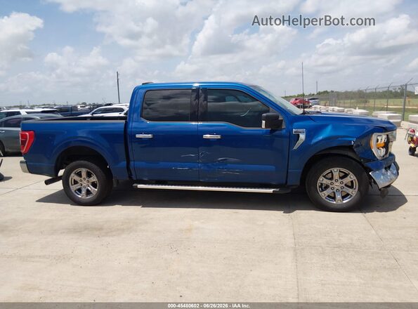 1FTEW1CPXNKD38830 2022 FORD F150 Синий Вид задней части салона