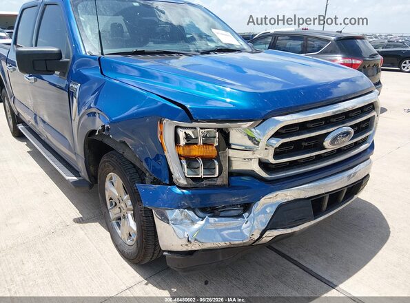 1FTEW1CPXNKD38830 2022 FORD F150 Синий Вид спереди