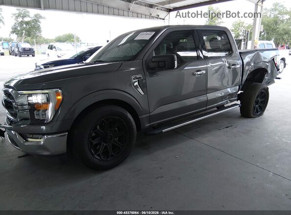 1FTEW1CPXNKD54994 2022 FORD F150 Серый Передняя левая четверть