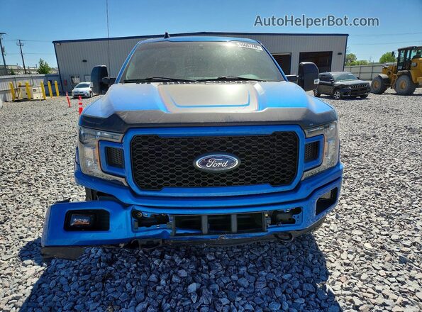 1FTEW1E40KFB13596 2019 FORD F150 Blue წინა ხედი