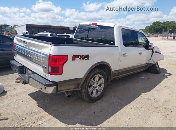 1FTEW1E40KFD45101 2019 FORD F150 White Trasero derecho