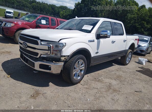 1FTEW1E40KFD45101 2019 FORD F150 White Vista tres cuartos delantera izquierda