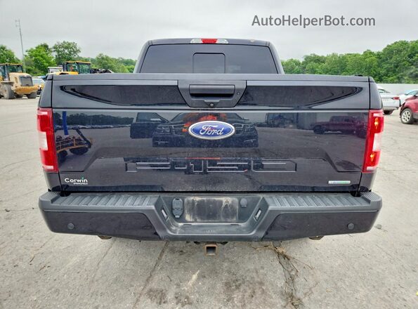 1FTEW1E40KKF17084 2019 FORD F150 Black Вид ззаду