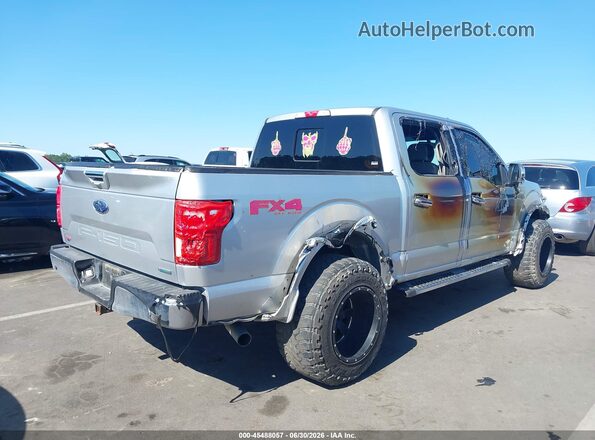 1FTEW1E41KFB11744 2019 FORD F150 Silver Հետևի աջ