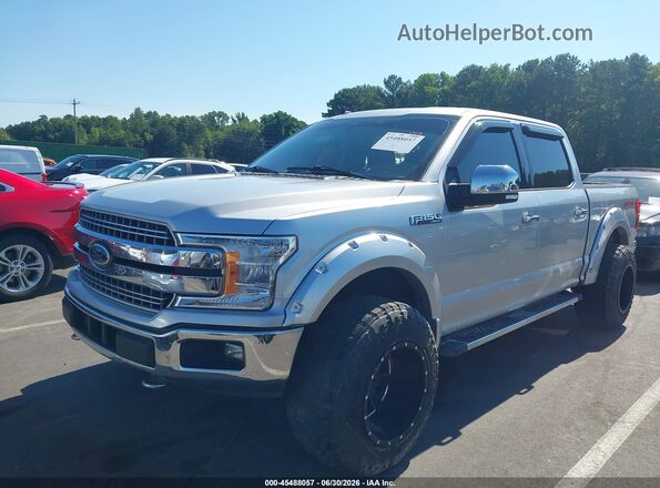 1FTEW1E41KFB11744 2019 FORD F150 Silver Առջևի ձախ երեք քառորդ տեսարան