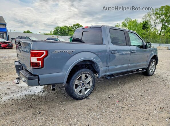 1FTEW1E41KFC44018 2019 FORD F150 Gray Trasero derecho