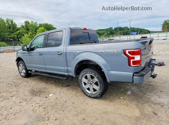 1FTEW1E41KFC44018 2019 FORD F150 Gray Trasero izquierdo