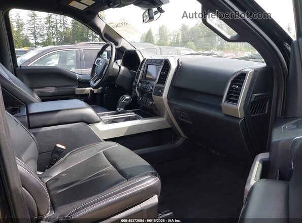 1FTEW1E41LKE62159 2020 FORD F150 Black Front interior view