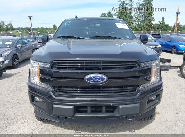 1FTEW1E41LKE62159 2020 FORD F150 Black Rear interior view
