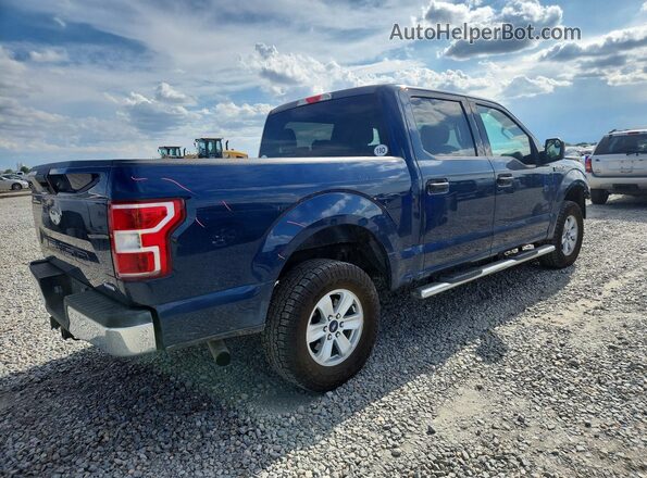 1FTEW1E43LKD27071 2020 FORD F150 Blue Tył prawy