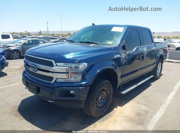 1FTEW1E45LFC22167 2020 FORD F150 Blue Առջևի ձախ երեք քառորդ տեսարան