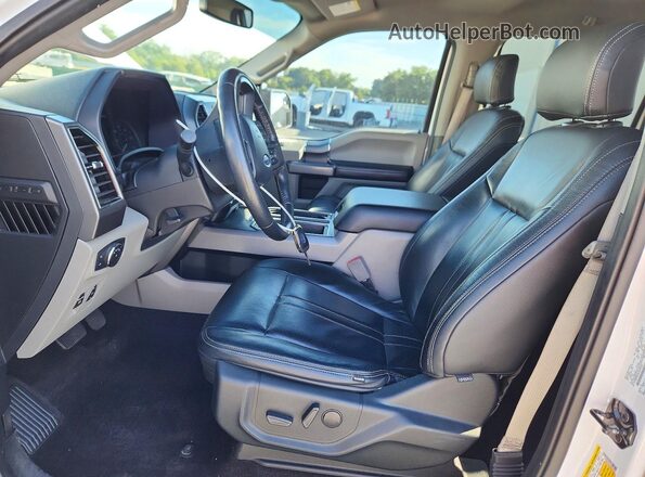 1FTEW1E45LKF44735 2020 FORD F150 White Vista interior delantera