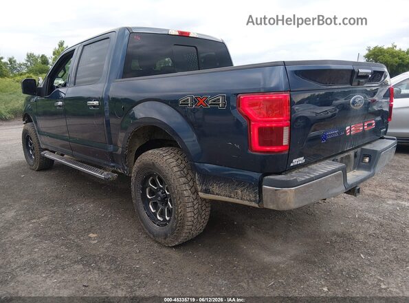 1FTEW1E46KFD24463 2019 FORD F150 Blue უკანა მარცხენა