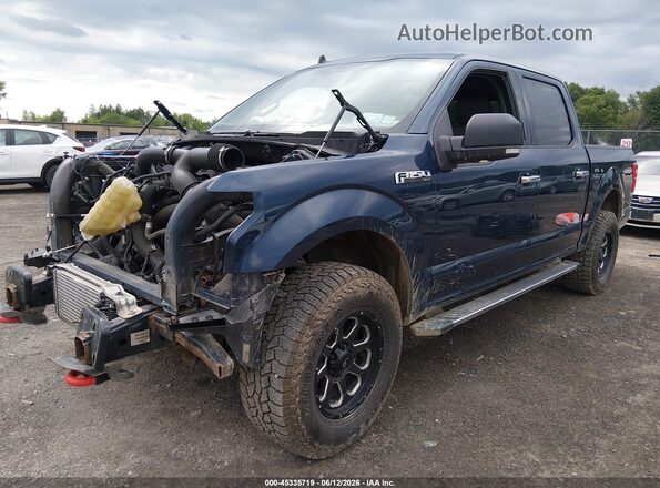 1FTEW1E46KFD24463 2019 FORD F150 Blue წინა მარცხენა ხედი სამი მეოთხედიდან