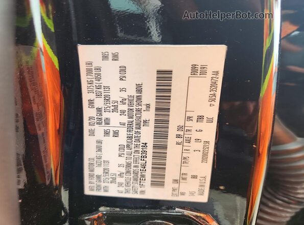 1FTEW1E46LFB39184 2020 FORD F150 Черный 