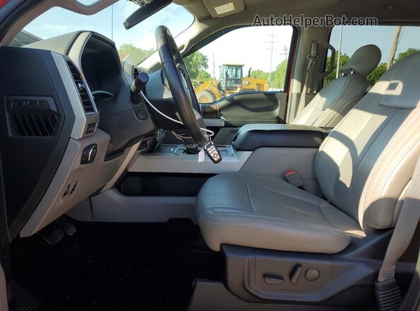 1FTEW1E46LFB44367 2020 FORD F150 Red Vista interior delantera