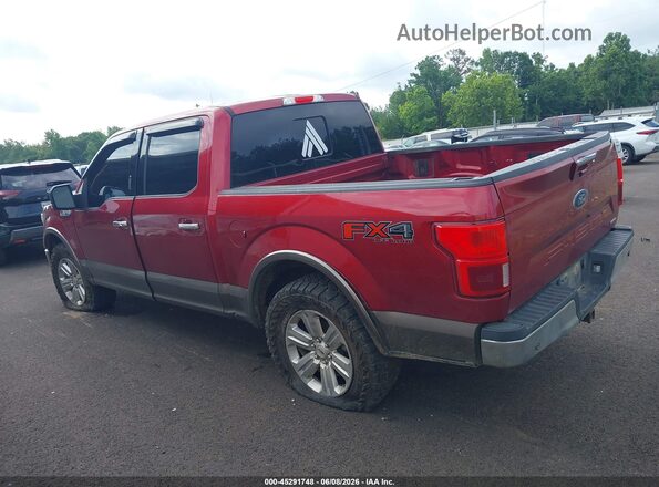 1FTEW1E47KKD12586 2019 FORD F150 Burgundy Widok wnętrza 360 stopni