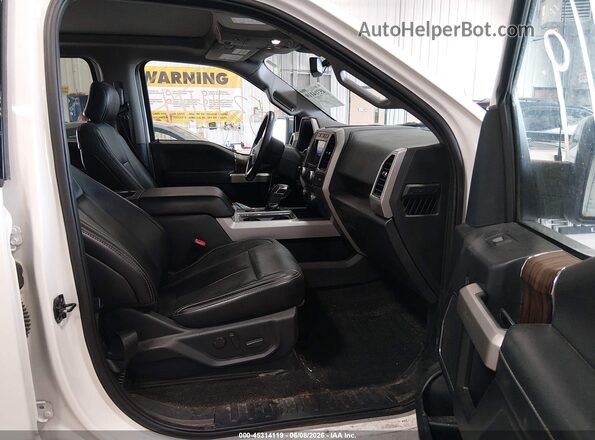 1FTEW1E47LFB79192 2020 FORD F150 White წინა სალონის ხედი