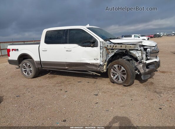1FTEW1E47LFC23000 2020 FORD F150 White Widok wnętrza 360 stopni