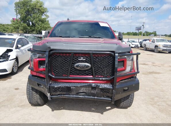 1FTEW1E49LFC04898 2020 FORD F150 Красный Вид задней части салона
