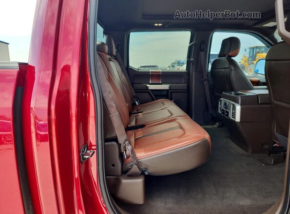 1FTEW1E4XKFB90363 2019 FORD F150 Red უკანა სავარძლების ხედი