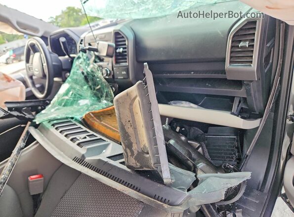 1FTEW1E50KFA08159 2019 FORD F150 Gray Вид панелі приладів