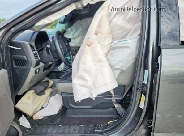 1FTEW1E50KFA08159 2019 FORD F150 Gray Вид салону спереду