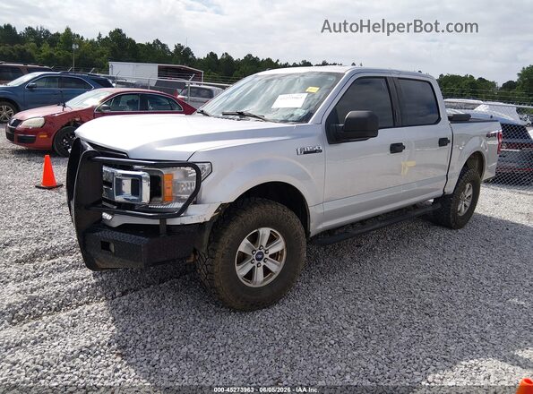 1FTEW1E52JFA07951 2018 FORD F150 Silver Առջևի ձախ երեք քառորդ տեսարան