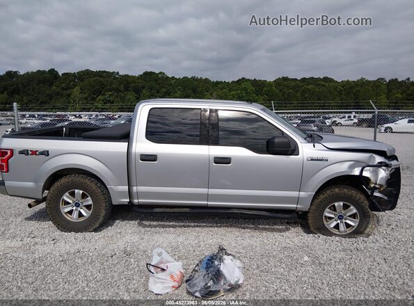 1FTEW1E52JFA07951 2018 FORD F150 Silver Սալոնի հետևի տեսք