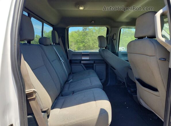 1FTEW1E53JFB09758 2018 FORD F150 White Rear seats view