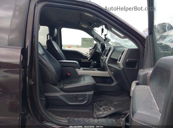 1FTEW1E53LKD77686 2020 FORD F150 Темно-бордовый Вид салона спереди