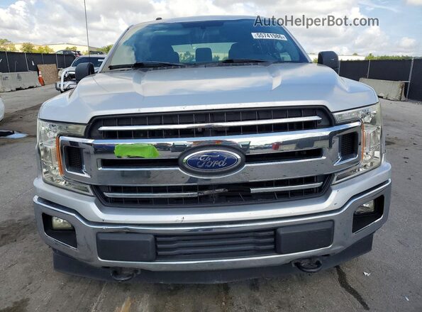 1FTEW1E54JFC64271 2018 FORD F150 Silver Вид спереду