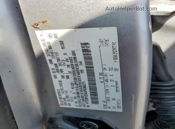 1FTEW1E54JFC64271 2018 FORD F150 Silver Вид підкапотного простору