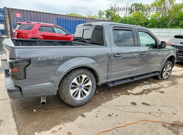 1FTEW1E55JFE14758 2018 FORD F150 Gray Rear right
