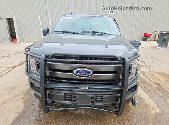 1FTEW1E55JFE14758 2018 FORD F150 Gray Front view